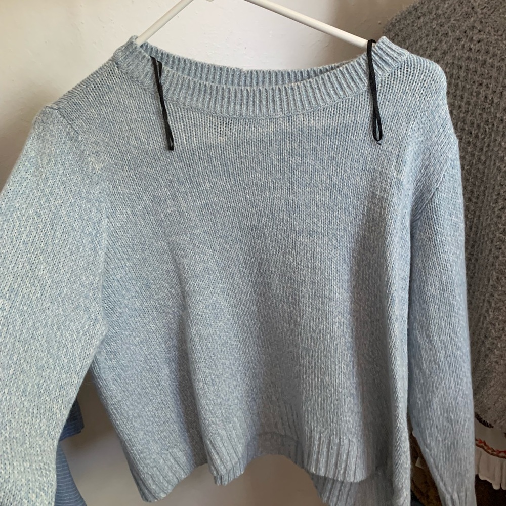baby blue sweater